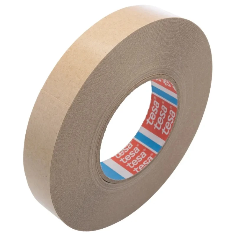 Tesa White Double Sided Plastic Tape 25mm x 50 m, 0.225mm Thickness, 13.6N/cm Adhesion Strength, 38N/cm 04970-00151-00