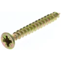 RS PRO Pozidriv Countersunk Steel Wood Screw, Passivated Zinc Plated, 4.5 mm Thread 40 mm Length 263-1909
