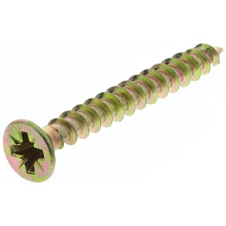 RS PRO Pozidriv Countersunk Steel Wood Screw, Passivated Zinc Plated, 4.5 mm Thread 40 mm Length 263-1909