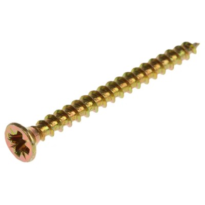 RS PRO Pozidriv Countersunk Steel Wood Screw Passivated Zinc Plated 3.5 mm Thread 40 mm Length 263-1842