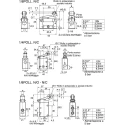 SMC Roller Lever Pneumatic Manual Control Valve VM400 Series Rc 1/8 Thread Aluminium Alloy Body VM430-01-01