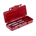 Dormer Tap Set M4 Thread Metric Standard Hand Tap, 3 Pieces, Straight Flute, HSS Material E100M4NO8