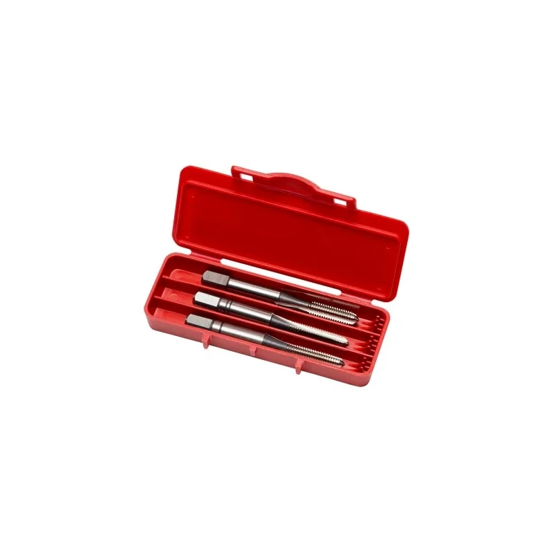 Dormer Tap Set M4 Thread Metric Standard Hand Tap, 3 Pieces, Straight Flute, HSS Material E100M4NO8
