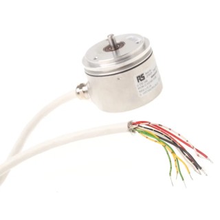 Kubler RI58-O Series Incremental Encoder 5V DC, 1024 PPR, Push Pull Output, Solid Shaft 6 mm, IP65, IP64 RS58-O/1024AS.41RB