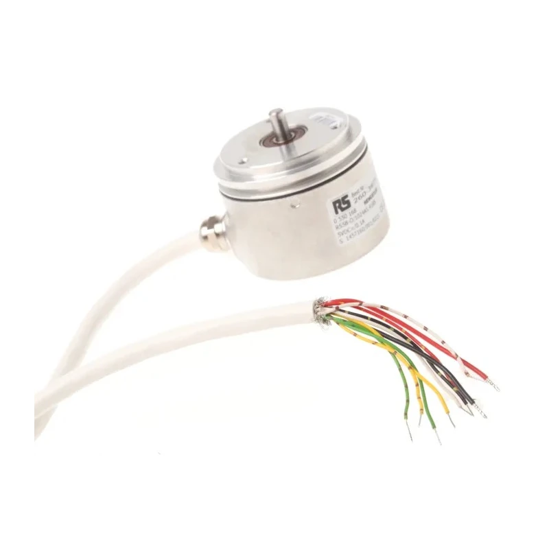 Kubler RI58-O Series Incremental Encoder 5V DC, 1024 PPR, Push Pull Output, Solid Shaft 6 mm, IP65, IP64 RS58-O/1024AS.41RB