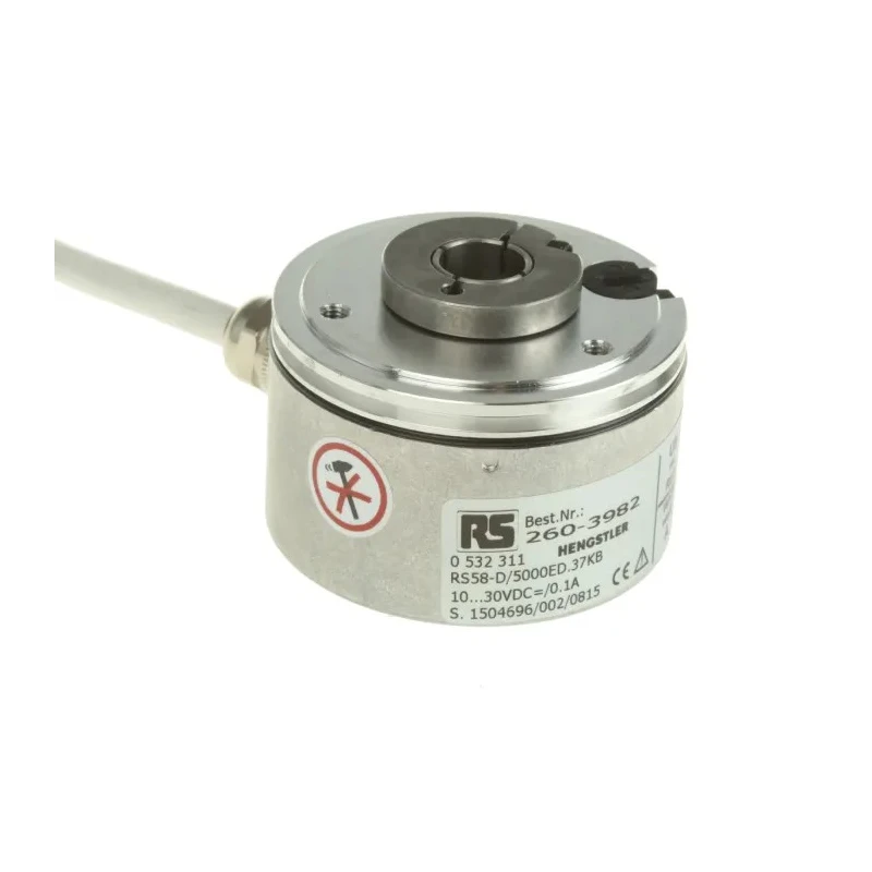 Hengstler RI58-D Series Incremental Encoder 30V dc, 5000 ppr, Push Pull Signal, Hollow Type, 12 mm Shaft RI58-D 5000ED.37KB
