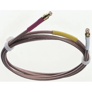 Times Microwave SMA Series RG316 Coaxial Cable 500 mm Length, Silver Plated Copper Clad Steel Conductor, 50 Ω, Terminated 