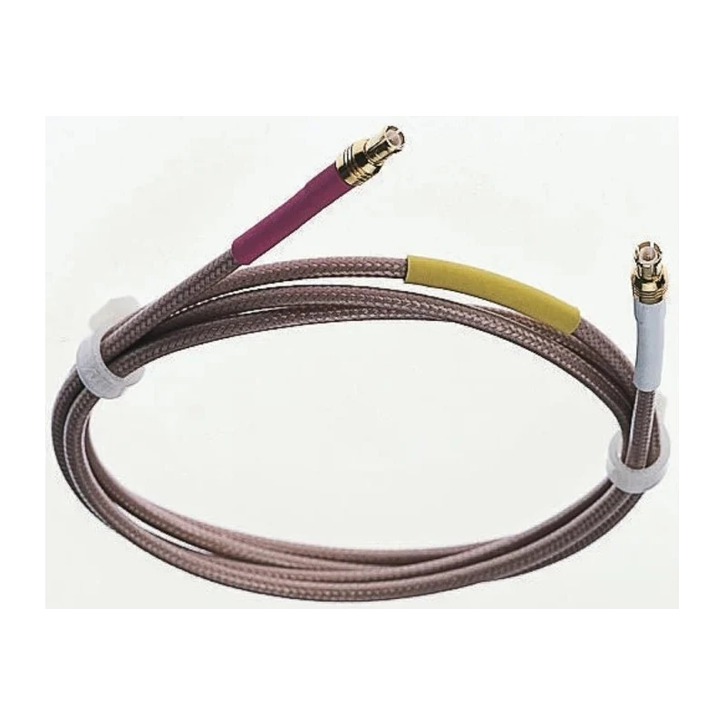 Times Microwave SMA Series RG316 Coaxial Cable 500 mm Length, Silver Plated Copper Clad Steel Conductor, 50 Ω, Terminated 