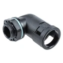 PMA Cable Conduit Fitting, 12 mm Nominal Size, M16 Thread, Polyamide 6 Material, Black, IP68 Rated BVWV-M162