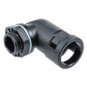 PMA Cable Conduit Fitting, 12 mm Nominal Size, M16 Thread, Polyamide 6 Material, Black, IP68 Rated BVWV-M162