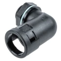 PMA Cable Conduit Fitting, 12 mm Nominal Size, M16 Thread, Polyamide 6 Material, Black, IP68 Rated BVWV-M162