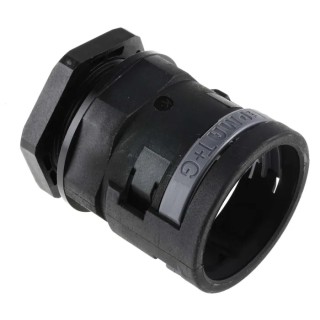 PMA Conduit Fitting Black Polyamide 6, 36 mm Nominal Size, Thread M40, IP68 Rating BVNV-M406