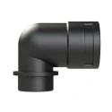 PMA Cable Conduit Fitting, Black Polyamide 6, 36 mm Nominal Size, M40 Thread, IP68 Rated BVWV-M406