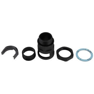 PMA Black Polyamide 6 Conduit Fitting, 23 mm Nominal Size, PG21 Thread, IP68 Rated BVNV-P213