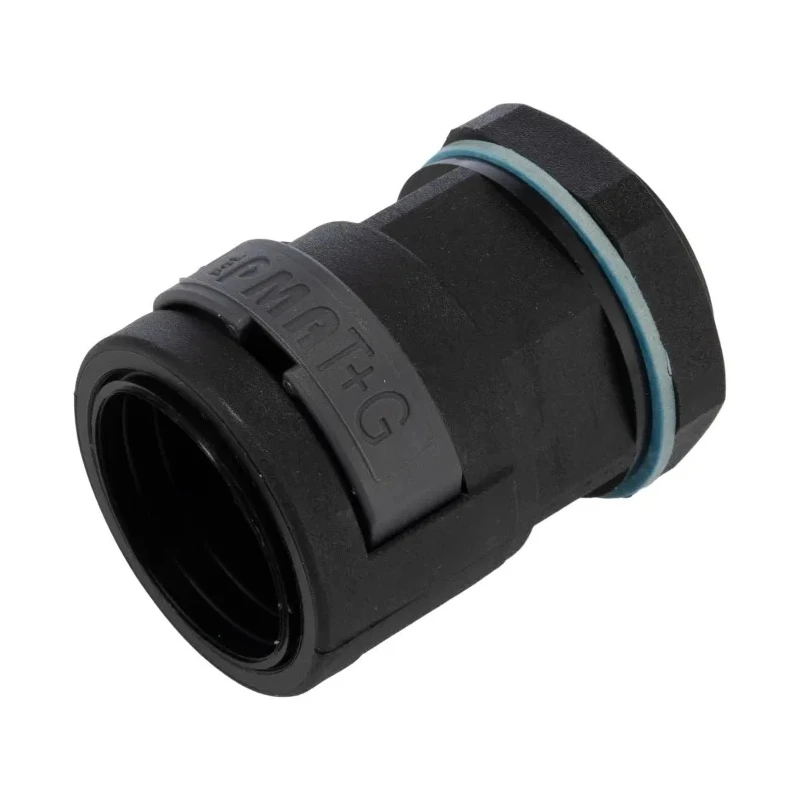 PMA Black Polyamide 6 Conduit Fitting, 23 mm Nominal Size, PG21 Thread, IP68 Rated BVNV-P213