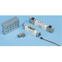 SMC SS5Y7 Series 2 Station G Manifold Die Cast Aluminium One-Touch Fitting 1/4 in Port Size 
