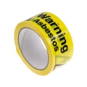 RS PRO Black Yellow Vinyl Safety Label Warning Asbestos Text 33 m x 50 mm 261-0930
