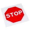 RS PRO Plastic STOP Road Traffic Sign 450mm Height 450mm Width Black Red Symbol 261-1006
