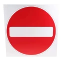 RS PRO Plastic No Entry Road Traffic Sign 450 mm Height x 450 mm Width 261-1012