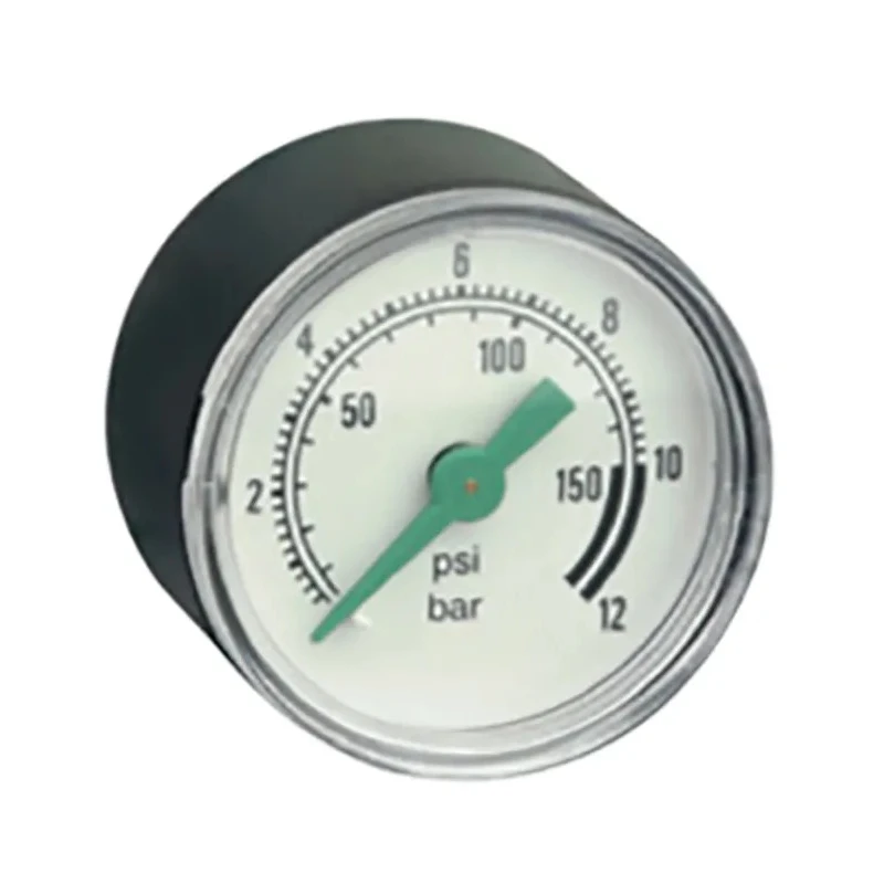 EMERSON ? ASCO 40 mm 1/8 in NPT Back Entry Pressure Gauge 10 bar 34300014