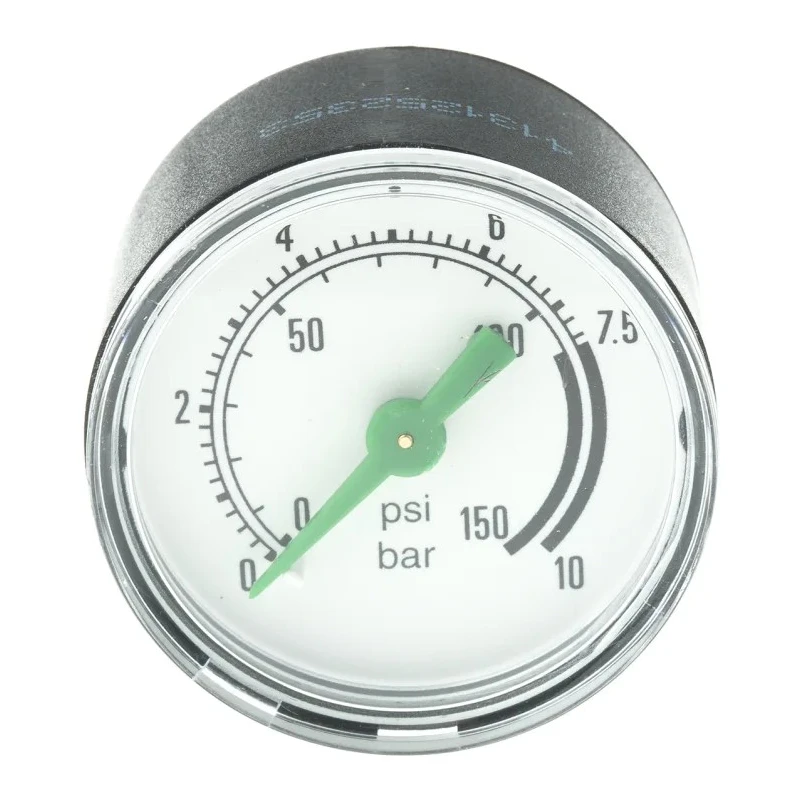 EMERSON ? ASCO 40 mm 1/8 in NPT Back Entry Pressure Gauge 10 bar 34300014