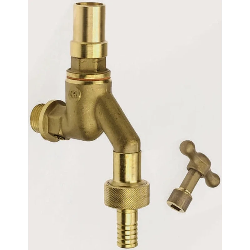 Pegler Yorkshire Brass Bib Tap G, 1/2 in Connection, Brass Body, Max 10 bar Pressure 508117