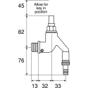 Pegler Yorkshire Brass Bib Tap G, 1/2 in Connection, Brass Body, Max 10 bar Pressure 508117