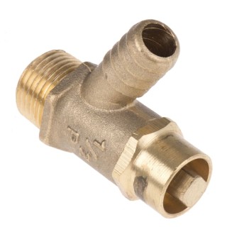 Pegler Yorkshire Bronze Drain Cock with Lockshield Head BST 542017 1/2 in Connection 20 bar Operating Pressure 542017