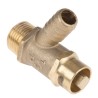 Pegler Yorkshire Bronze Drain Cock with Lockshield Head BST 542017 1/2 in Connection 20 bar Operating Pressure 542017
