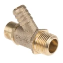 Pegler Yorkshire Bronze Drain Cock with Lockshield Head BST 542017 1/2 in Connection 20 bar Operating Pressure 542017