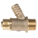 Pegler Yorkshire Bronze Drain Cock with Lockshield Head BST 542017 1/2 in Connection 20 bar Operating Pressure 542017