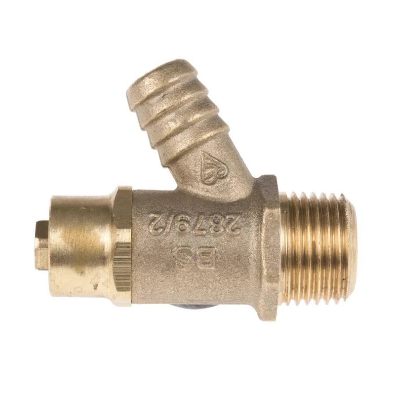 Pegler Yorkshire Bronze Drain Cock with Lockshield Head BST 542017 1/2 in Connection 20 bar Operating Pressure 542017
