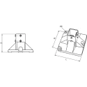 FlexLink Anodised Aluminium Support Beam Compatible with 11.0 ± 0.2 mm Groove XCFF 88X260