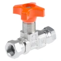 RS PRO Hydraulic Pressure Gauge Isolation Valve 1/4in Female Inlet Carbon Steel Body 400 bar 278-8803