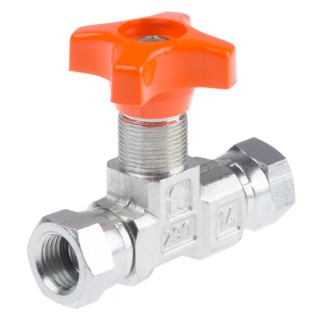 RS PRO Hydraulic Pressure Gauge Isolation Valve 1/4in Female Inlet Carbon Steel Body 400 bar 278-8803