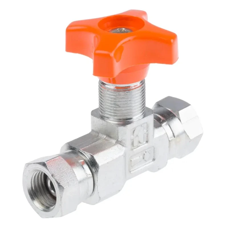RS PRO Hydraulic Pressure Gauge Isolation Valve 1/4in Female Inlet Carbon Steel Body 400 bar 278-8803