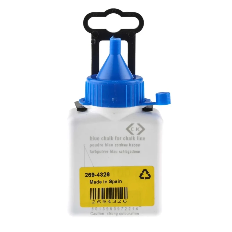 CK Chalk Line Refill with 60g Blue Chalk, Plastic Case Material, Model T3521B 100