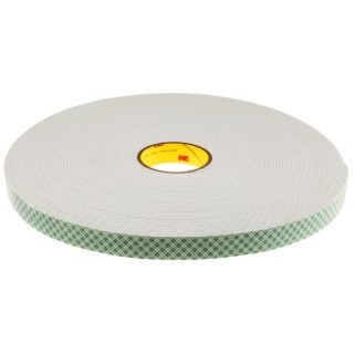 3M 4008 White Double Sided Polyurethane Foam Tape 25mm x 33m, 3.2mm Thickness 3M 4008 25mm x 33 m