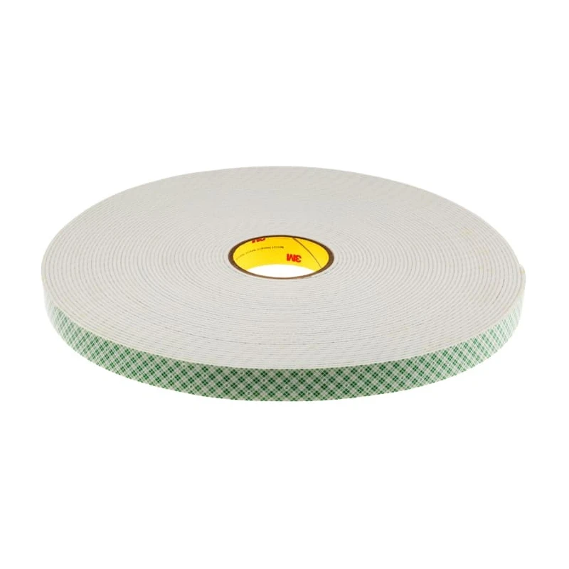 3M 4008 White Double Sided Polyurethane Foam Tape 25mm x 33m, 3.2mm Thickness 3M 4008 25mm x 33 m