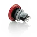 ITW Switches 76-94 Series Push Button Switch Panel Mount, 22 mm Cutout, Red Mushroom Button, SPDT Contact 76-9440/439088R