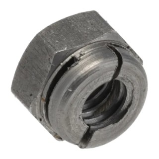 Aerotight Plain Steel Locknut, RoHS Compliant, Metric Thread, Size M4, Width 7mm, Overall Height 4.79mm A2AEROTIGHTM04RS