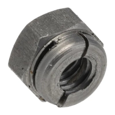 Aerotight Plain Steel Locknut, RoHS Compliant, Metric Thread, Size M4, Width 7mm, Overall Height 4.79mm A2AEROTIGHTM04RS
