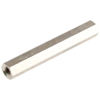 Essentra Threaded Standoff M3, 35 mm Body, Brass, Nickel Finish 301335040050
