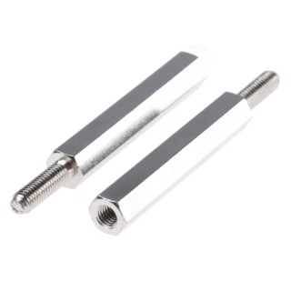 Essentra Brass Hex Male/Female M3 Standoff 30mm Length HTSB-M3-30-5-2