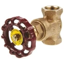RS PRO Bronze Gate Valve 1/2 in BSPT Inlet & Outlet, 20 bar Max Operating Pressure, Non-Rising Stem, 78mm Handle 282-0799