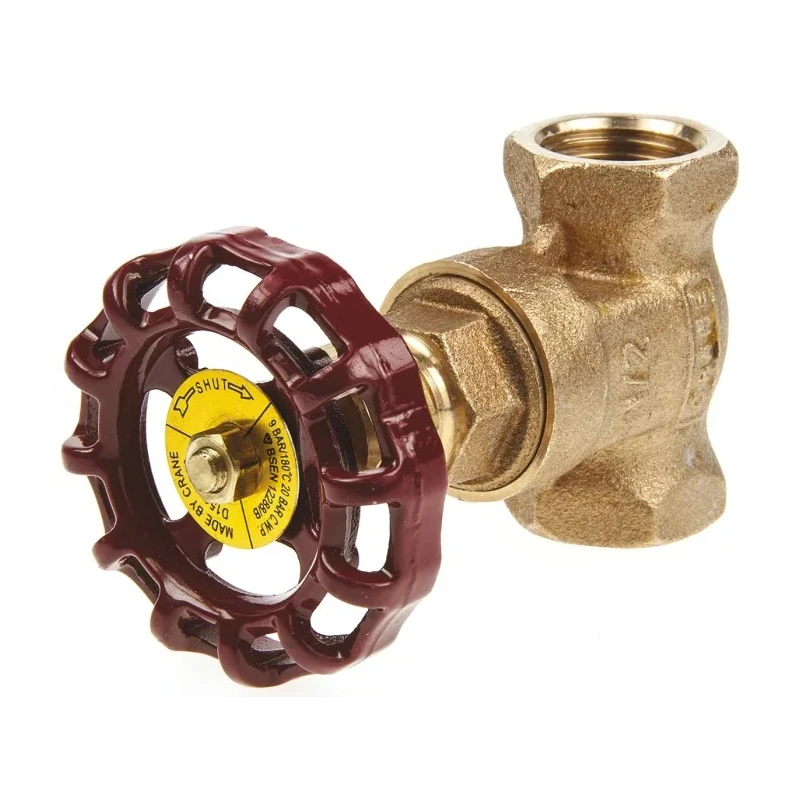 RS PRO Bronze Gate Valve 1/2 in BSPT Inlet & Outlet, 20 bar Max Operating Pressure, Non-Rising Stem, 78mm Handle 282-0799