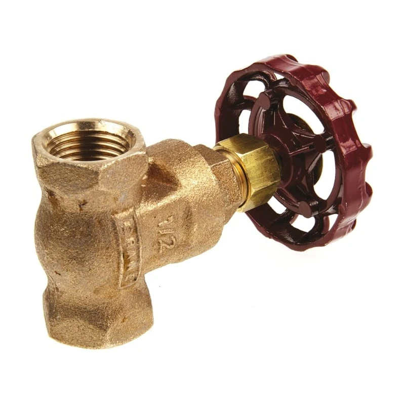 RS PRO Bronze Gate Valve 1/2 in BSPT Inlet & Outlet, 20 bar Max Operating Pressure, Non-Rising Stem, 78mm Handle 282-0799