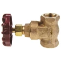 RS PRO Bronze Gate Valve 1/2 in BSPT Inlet & Outlet, 20 bar Max Operating Pressure, Non-Rising Stem, 78mm Handle 282-0799