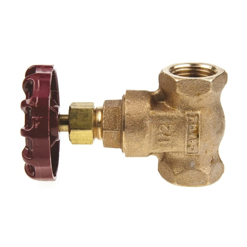 RS PRO Bronze Gate Valve 1/2 in BSPT Inlet & Outlet, 20 bar Max Operating Pressure, Non-Rising Stem, 78mm Handle 282-0799