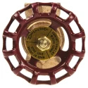 RS PRO Bronze Gate Valve 1/2 in BSPT Inlet & Outlet, 20 bar Max Operating Pressure, Non-Rising Stem, 78mm Handle 282-0799